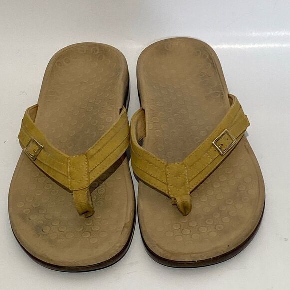 Vionic Women's Patty Suede Non-slip T-strap Flip Flop Casual Sandals Size 9 - Picture 3 of 10